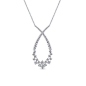 Gabriel - 18k White Gold Waterfall Fashion Necklace