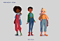 animation  characterdesign design de personagens girls Ilustração mileva