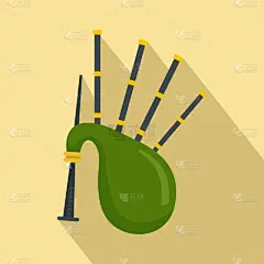 苏格兰风笛,绿色,计算机图标,传统,纺织品,风,蜘蛛网,休闲,吹,写实