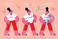 人生阶段  - 源文件下载【酷图网】现代,适量人物,h5,流行,潮流,创意,简约,扁平,青年,商务,互联网,场景交流,电子商务图标,商业人物,扁平插画,二维插画,扁平插画类,立体构图,扁平风,户外,科技插画,插图设计,社交,通讯,交友,平台,人物,手绘,插画,设计,动漫动画,动漫人物,