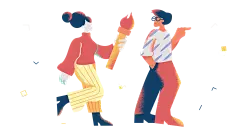 免抠元素 PNG 矢量插画 扁平风夸张造型男女人物多场景噪点肌理插画AI矢量设计素材 (11)-01