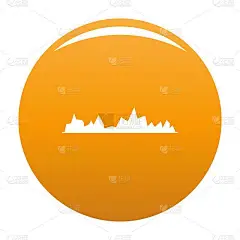 均衡器图标矢量橙色