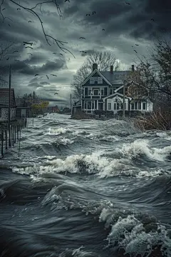 城市防涝自然灾害图片