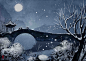 雪夜_行殊__插画师作品_涂鸦王国gracg.com