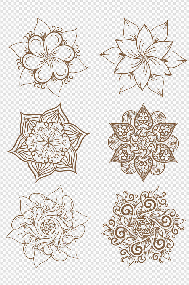 中式欧式花纹花朵底纹暗纹图案背景
