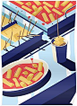 Night in Seoul - Street Food Poster