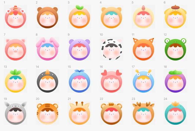可爱拟人头像，打造你的卡通ICON插画儿童插画墨刀modao - 原创作品 - -花瓣网