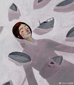 英国艺术家Owen Gent 的插画作品风格独特，融合了英文民间绘画与当代插画的元素，探索人们的内心世界，描绘成一个大气磅礴的梦幻超现实世界，带有淡淡的忧伤，某种向下的力量，不可明言的迷离，画面充满了怀旧感。

#艺术圈的夏天# #夏日手绘大赛# ​​​​