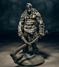 Orc From Snowlands, Rodion Vlasov : Sculpt battle with Eugene Lukashevich<br/>Made this in 4 days<br/>His version: <a class="text-meta meta-link" rel="nofollow" href="https://www.artstation.com/artwork/3Rl9m" t