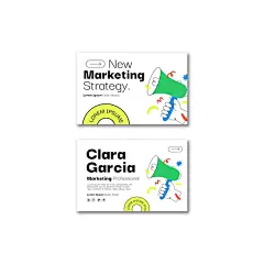 手绘营销名片模板