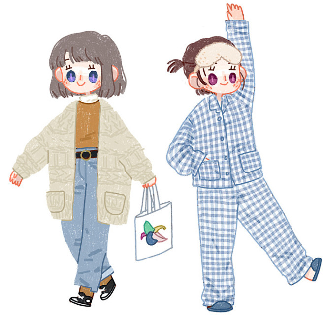 好想把每一件喜欢的衣服都画下来。by  ...