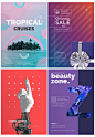 线条在海报版式中的运用 ​​​​​​​​#LOGO设计集# ​​​​