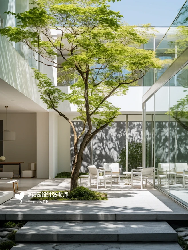 花园设计灵感|现代极简庭院