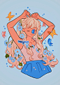 治愈系插画ins:meyoco ​ ​​​​