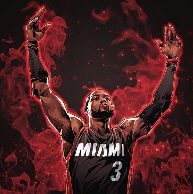 韦德效果图，有点酷#NBA# （投稿：A...
