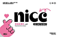 动感活力！12张NICE英文字体设计