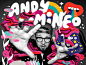 159 - Tricks for Rising Above Anxiety with Andy Mineo lettering psychedelic coral photo illustration rap andy mineo