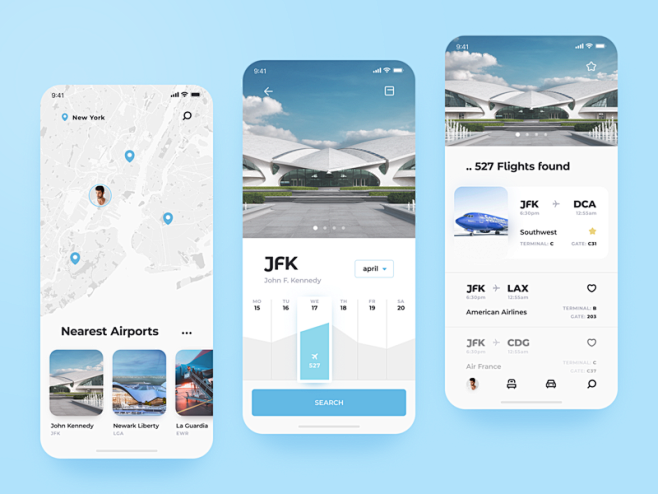 Flight app mobile de...