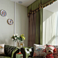 绒布绿加咖 欧式美式乡村纯色绒布窗帘 卧室客厅定做窗帘窗幔-tmall.com天猫
