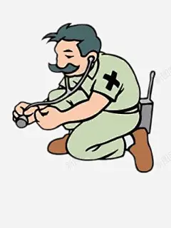 帅气的医护人员 创意素材