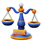 20款3D立体法律法院审判公平正义图标Icons设计素材包 Law Justice 3D Icon插图16
