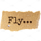 Teared Paper Text Sticker