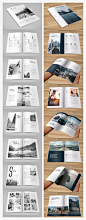 时尚排版式杂志文艺纪念册术设计个人写真摄影作品集画册PDF模板-淘宝网