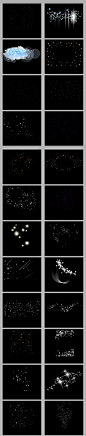 星光星星群唯美梦幻星光线特效光效素材