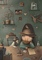 Night : Recent personal and commercial illustrations for private collections by Katya Maleev