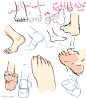 #绘画教程# 人体手与脚的画法~ 收藏它，转需吧~