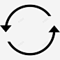 圆形箭头刷新界面符号图标 页面网页 平面电商 创意素材