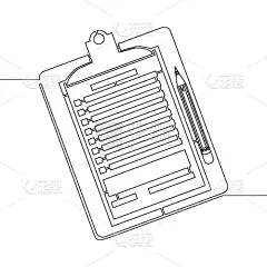 线条,一个物体,铅笔,写字板,连续性,商务,健康保健,摆拍,检查表,画画
