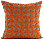Orange Terracota - Orange Art Silk 18"x18" Decorative Pillow Covers contemporary-decorative-pillows