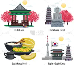韩国,概念,旅途,华丽的,传统,国内著名景点,食品,建筑,设计,冒险