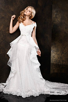 深圳蜜色新娘采集到2013 Alessandro Butterfly 高级定制婚纱