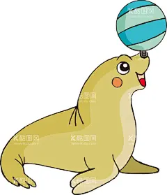 海狮  - 源文件下载【酷图网】异形生物,动物,宠物,卡通动物,抽象动物,抽象宠物,抽象图,可爱动物,矢量动物,农场动物,农场,动物园,动物世界,动物乐园,飞鸟,绘,画,手绘,素描,水彩,插画,海狮,