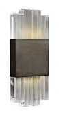 Chicago Wall Light - Bronze - with Polished Lucite - other Metal Finishes Available - Bella Figura: 