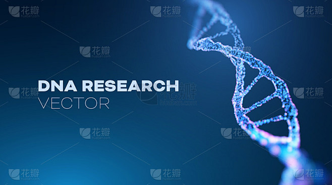 DNA研究载体背景。未来医学基因组螺旋