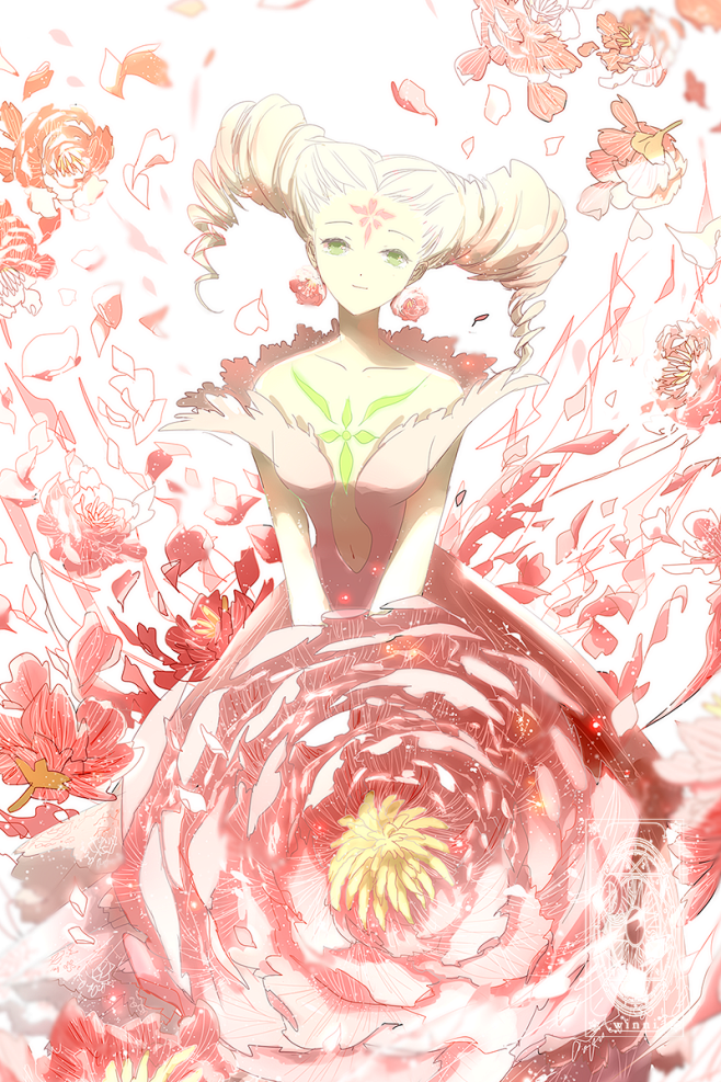 the flower.