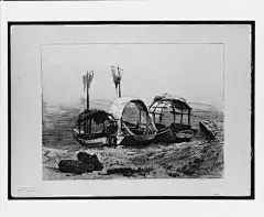 john singer sargent-Boats on Shore, Lake of Brienz (from Splendid Mountain Watercolours Sketchbook)