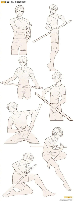 吃呱君采集到动作人偶
