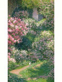 莫奈风壁纸-四万朵玫瑰 [抱一抱]  AI 绘画｜ 油画里的德拉科_001W24Qygy1ha24o8m1e7j60u013zk3t02