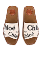 Chloe Logo Sandals – 白色 | FWRD : 选购 Chloe Logo Sandals – 白色 在 FWRD. 尊享 3- 5 日免费递送及轻松退货