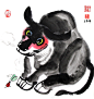 牛年画牛-王净净42幅国画萌趣水墨牛
