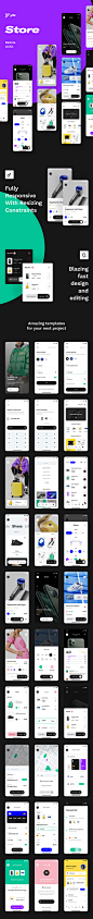 #APP模板#
科技产品服装电商加入购物车订单等 app ui源文件sketch模板