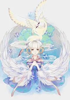 国庆贺图-artistic青尘_原创,插画,cg,水彩,古风_涂鸦王国