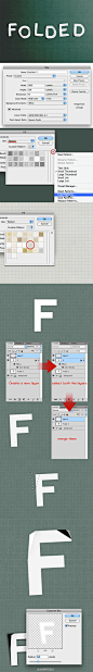 【PS教程：创建折叠纸文本特效】