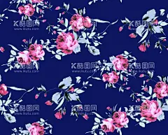 大牌 手绘花 数码印花  - 源文件下载【酷图网】大牌,手绘花,数码印花,女装,玫瑰花,月季花,扫描版,