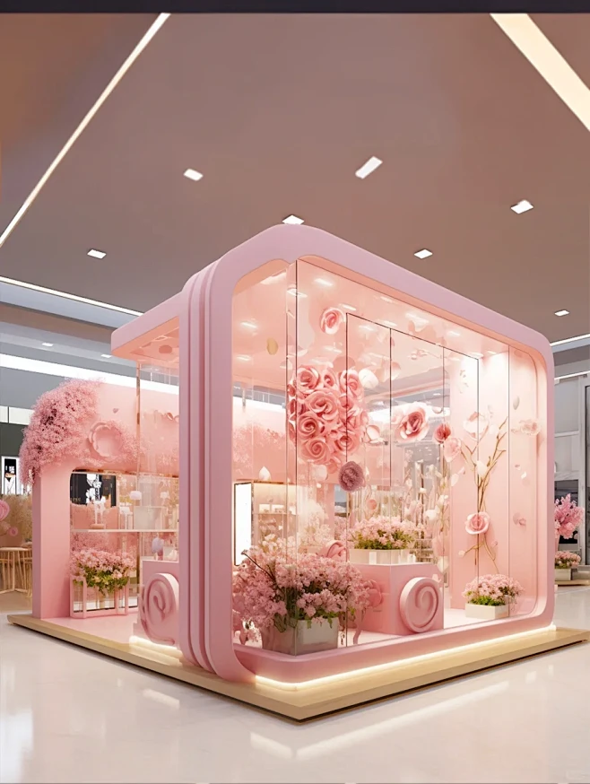 花艺展台美陈艺术装置展位