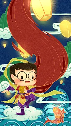 斯达教育咨询有限公司年节插画海报